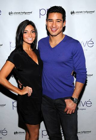 Mario Lopez hosts a pre-party at Prive in Planet Hollywood on Jan. 29, 2010. His girlfriend Courtney Mazza attended the celebration with him.