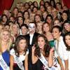The contestants of the 2010 Miss America Pageant surround Phantom cast member Anthony Crivello at The Venetian on Jan. 25, 2010.
