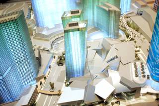 A model of the City Center project on display at their sales office off Las Vegas Boulevard South in Las Vegas Wednesday, January 23, 2008.