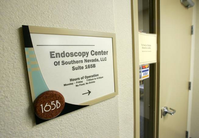 The office of the Endoscopy Center of Southern Nevada, 700 Shadow Lane, is shown Wednesday, February 27, 2008. The Southern Nevada Health District is notifying approximately 40,000 former patients of the center that they may have been exposed to hepatitis C. 