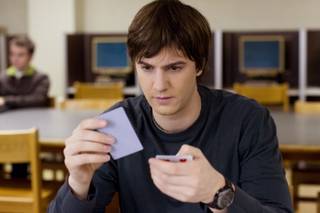 Ben Campbell (Jim Sturgess, left) is recruited by Jill Taylor (Kate Bosworth, right) to join M.I.T.'s blackjack team -- a group of students that uses smarts and skills to take Vegas for millions -- in Columbia Pictures' 21.
