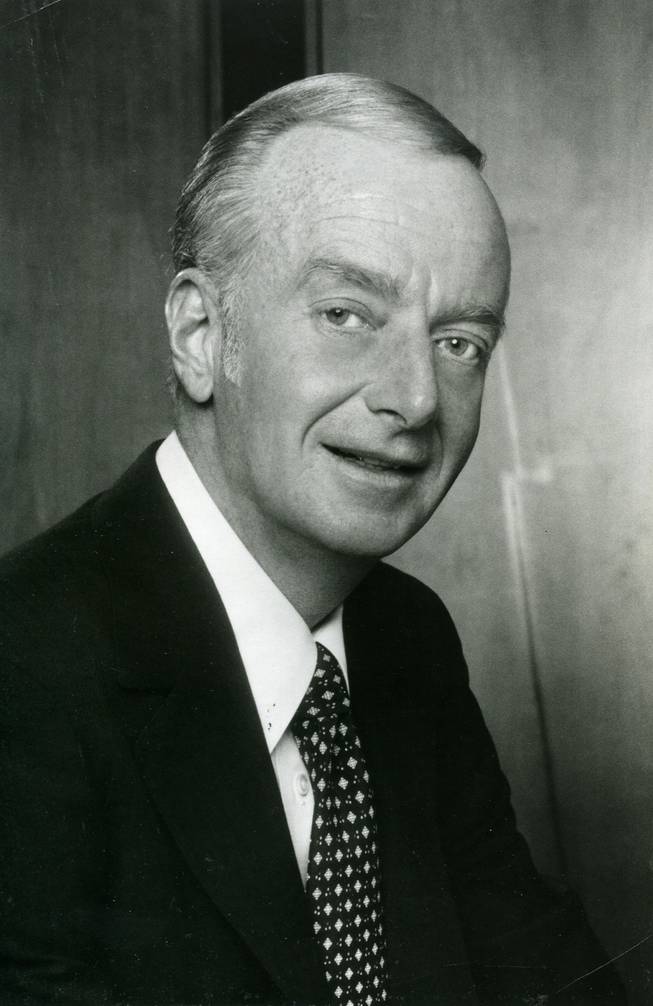 Casino Executive Frank "Lefty" Rosenthal smiles for this portrait. Rosenthal secretly ran the Stardust hotel for the Chicago mafia and was famous for being the first to put a sports book inside of a casino. The movie "Casino" is based on the events surrounding Rosenthal's presence in Las Vegas.