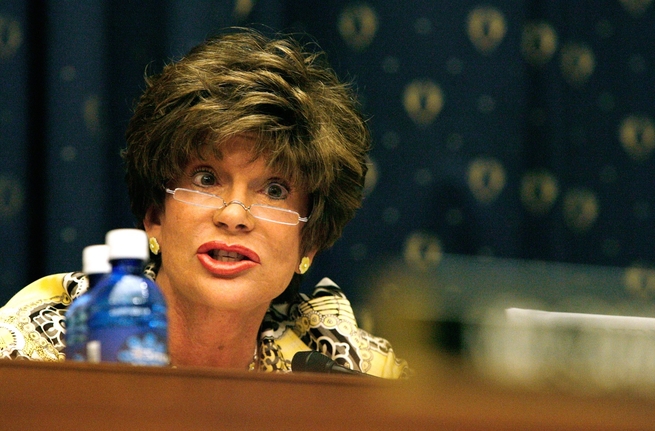 Rep. Shelley Berkley of Nevada asks questions Tuesday, June 24, in Washington, D.C., during a House of Representatives hearing on whether Nevada OSHA is failing to adequately enforce construction safety rules. The hearing focused on a death at the CityCenter project in October. 
