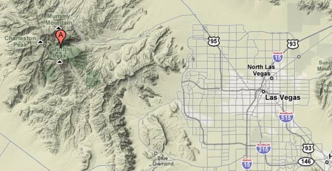 A plane carrying four people crashed Saturday in the Mount Charleston area, killing all the occupants and sparking a 12-acre fire that led to the evacuation of some mountainside homes. 