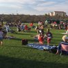 Photo: Residents get set up to enjoy a night of jazz and 