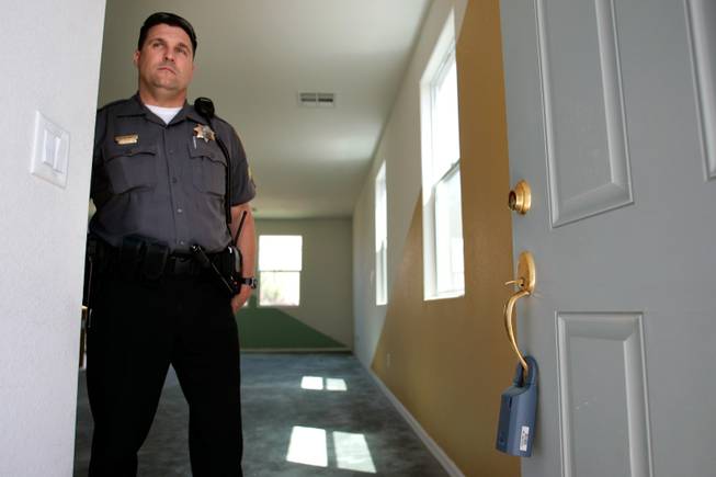 Deputy Constable Robert Wyant says he and his colleagues sometimes find empty houses when serving eviction notices, but they have also encountered angry people. 