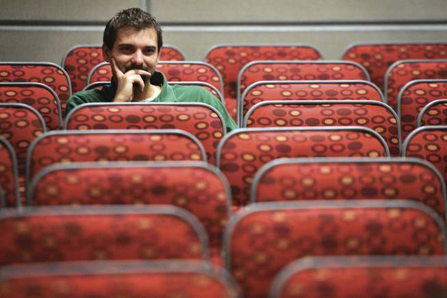 Jeff Malecki, a UNLV graduate student in music and an Obama supporter, gave up the chance to hear Obama speak at Cashman Field to attend a debate between the UNLV College Republicans and Young Democrats at the student union. 