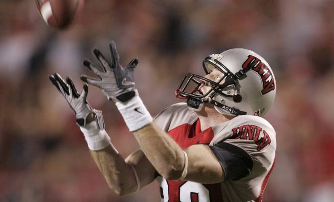 UNLV wide receiver Ryan Wolfe pulls in a catch that ...