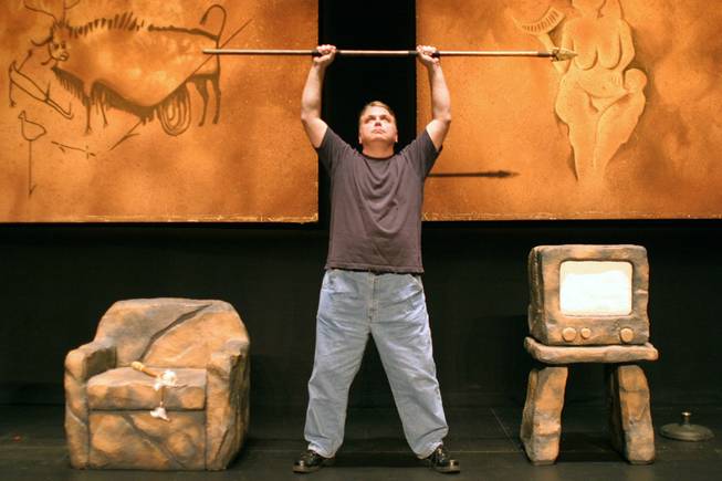 Busy performer Kevin Burke takes the stage at Fitzgerald's 20 minutes after wrapping up <em>Defending the Caveman</em> at Excalibur.