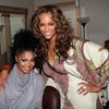 Tyra Banks and Janet Jackson. Tyra Banks and Janet Jackson.
