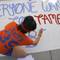 Photo: Bishop Gorman junior Alyssa Cramer works on a bann Photo: Bishop Gorman junior Alyssa Cramer works on a bann