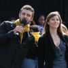 Justin Timberlake and Jessica Biel rally for Obama. 