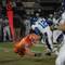 Photo: Bishop Gorman's Ian Bobak (56) applies pressure to Photo: Bishop Gorman's Ian Bobak (56) applies pressure to