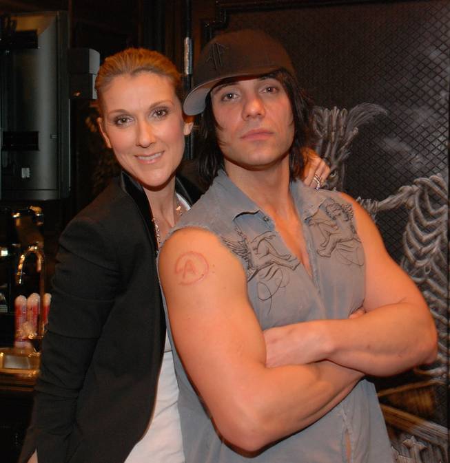 Celine Dion and Criss Angel. 
