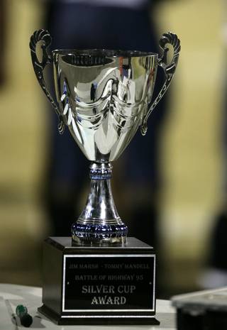 The winner of the Centennial vs. Shadow Ridge game gets the trophy for the year.