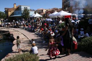 Crowds gather near the stage at the 2008 Outrigger Canoe Regatta at MonteLago Village in Lake Las Vegas.