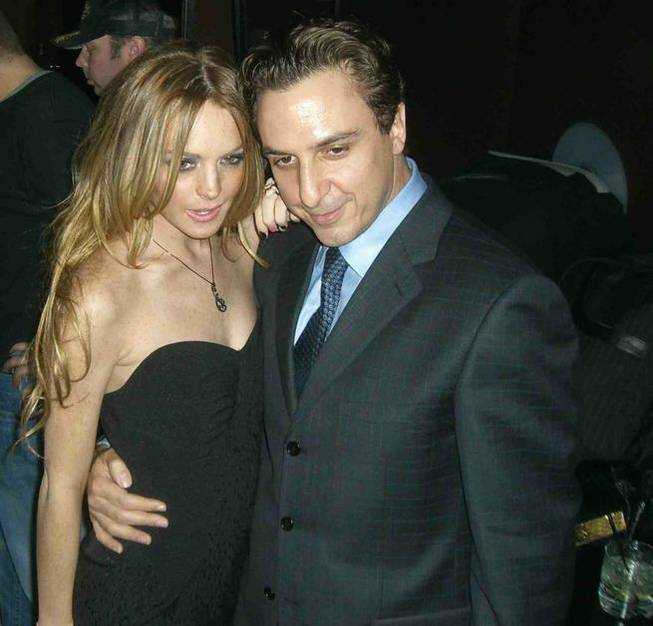 Lindsay Lohan and Pure exec Michael Greco. 