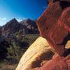 Photo: The colorful sandstone formations near Whitney Poc Photo: The colorful sandstone formations near Whitney Poc
