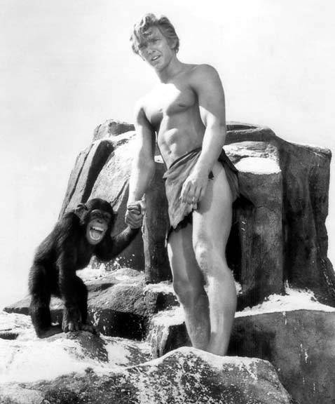 Denny Miller with his co-star.