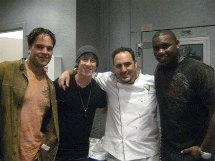 Mike Piazza, Tim Lincecum, Chef Barry Dakake and Ryan Howard.