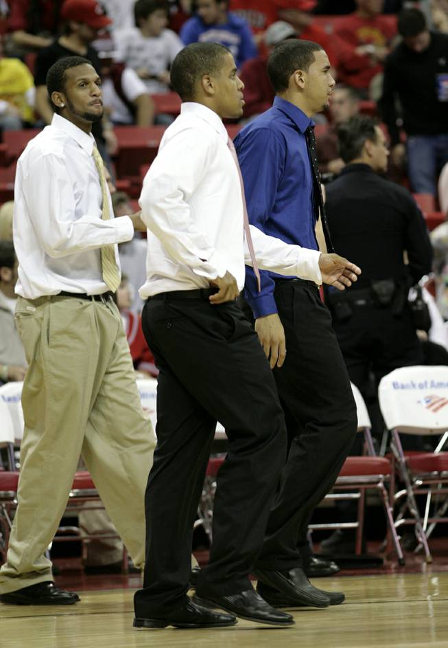 Matt Shaw (left), Steve "Chopper" Jones (center) and Rob Ketchum during a break in the action last season.