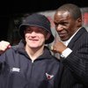 Ricky Hatton (left) of England poses with his trainer Floyd Mayweather Sr. during a post fight press conference after defeating Paulie Malignaggi in a junior welterweight bout at the MGM Grand Garden Arena in Las Vegas. Ricky Hatton (left) of England poses with his trainer Floyd Mayweather Sr. during a post fight press conference after defeating Paulie Malignaggi in a junior welterweight bout at the MGM Grand Garden Arena in Las Vegas.