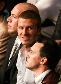 David Beckham, not looking at the ring at this moment.