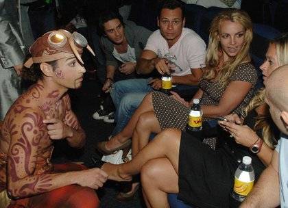 Britney Spears with friends at The Mirage.