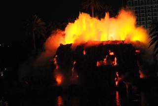 After months of the Mirage's volcano laying dormant, the hotel and casino reignited its icon to the public with a new look and a new sound. 