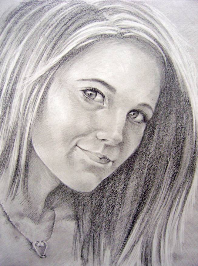 Artist's portrait of Olivia "Lynn" Brandise Hyten, a Coronado High School sophomore who died Nov. 15 after a rollover crash.