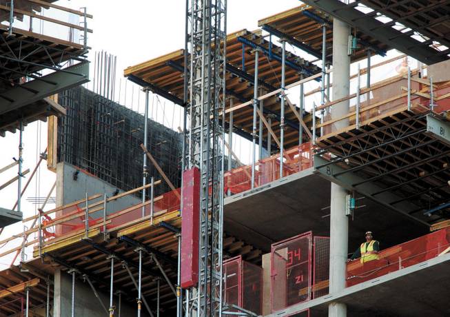 
Perini Building Co., general contractor on MGM Mirage's CityCenter project, says it has increased safety efforts on the massive site and that it has a "zero tolerance" policy on safety violations. 