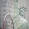 Photo: Snow collects on the Statue of Liberty and the New Photo: Snow collects on the Statue of Liberty and the New