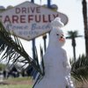 A snowman was left standing Thursday afternoon at the "Welcome to Fabulous Las Vegas" sign on the Las Vegas Strip. Most of the snow along the Strip had melted as temperatures climbed into the 40s a day after snow blanketed the valley. A snowman was left standing Thursday afternoon at the "Welcome to Fabulous Las Vegas" sign on the Las Vegas Strip. Most of the snow along the Strip had melted as temperatures climbed into the 40s a day after snow blanketed the valley.