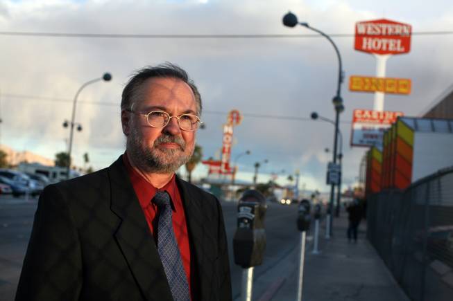 Rev. Steve Smith in downtown Las Vegas. 