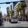 The 27th annual Martin Luther King Jr. parade in Las Vegas makes its way down Fourth Street passing the Fremont Street Experience.