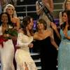 Miss Indiana Katie Stam reacts to being crowned 2009 Miss America at Planet Hollywood in Las Vegas on Jan. 24, 2009.