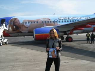 Cover model Bar Refaeli with the new issue of Sports Illustrated in February 2009.