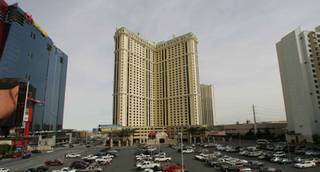 Ground will be broken sometime this year on the third tower at Marriott's Grand Chateau on Harmon Avenue just east of Las Vegas Boulevard, and a fourth tower will be developed after that. This photo shows the property on Friday.