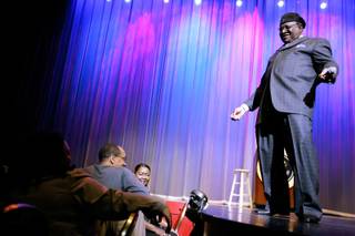 George Wallace performs his stand-up comedy show at the Flamingo Showroom inside the Flamingo Hotel on Thursday, Feb. 25, 2009. 