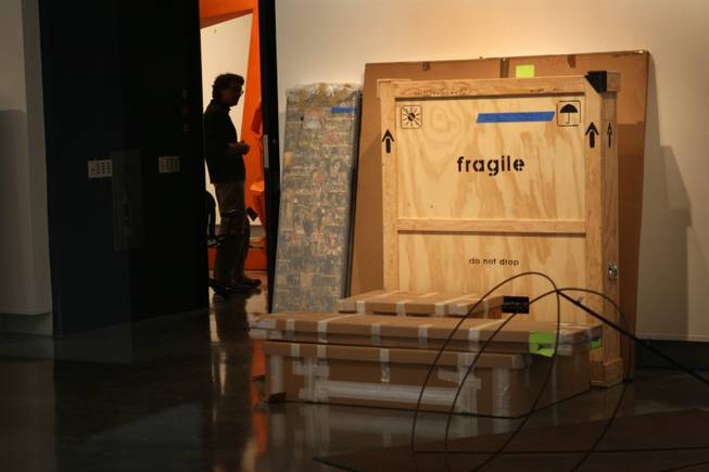 Exhibits are boxed up Tuesday in the main gallery of the Las Vegas Art Museum, at 9600 West Sahara Ave. Location was one of the things working against it, Clark County Museum Administrator Mark Hall-Patton says, as tourists mostly prefer the Strip's attractions to cultural institutions.