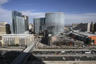 The CityCenter project on the Las Vegas Strip. 