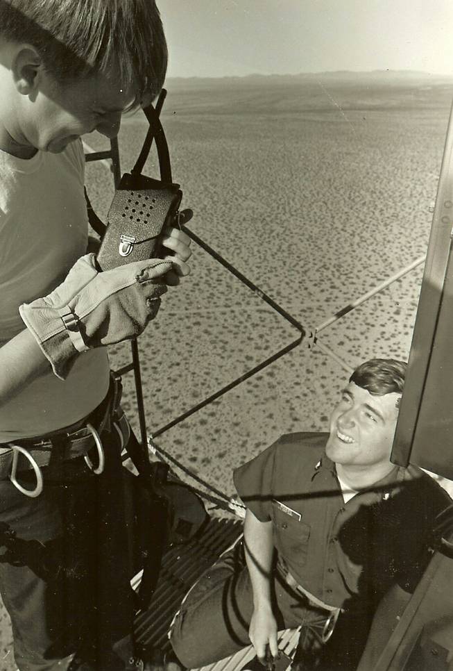 Charles Richard Rogers, right, was a petty officer in the Coast Guard stationed in Searchlight in the 1980s. Born in Salem, Ohio, he enlisted at the age of 18 and commuted to Searchlight from Boulder City.