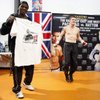 Floyd Mayweather Sr., left, trainer for light welterweight boxer Ricky Hatton of England, holds up a T-shirt as Hatton jumps rope during a media workout in Las Vegas, Nevada Thursday, April 16, 2009. The T-shirt was part of a gag gift given by rival trainer Freddie Roach. Floyd Mayweather Sr., left, trainer for light welterweight boxer Ricky Hatton of England, holds up a T-shirt as Hatton jumps rope during a media workout in Las Vegas, Nevada Thursday, April 16, 2009. The T-shirt was part of a gag gift given by rival trainer Freddie Roach.