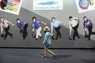 Lauryn Leong, 9, of Vancouver, British Columbia, heads toward the lanes this week as Cashman Center continues to host the United States Bowling Congress Open Championships.