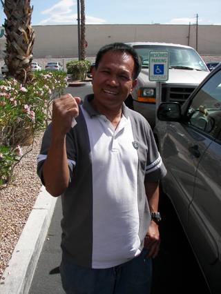 Efren Veando, 53, who grew up in Manila and is an ardent fan of Manny Pacquiao. 