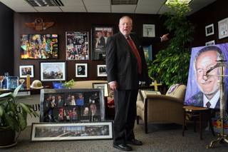 Mayor Oscar Goodman gives a tour of his office in downtown Las Vegas on Monday, April 27, 2009. 