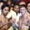 The fight tonight between Manny Pacquiao, left, and Ricky Hatton at the MGM Grand Garden Arena is a sold-out affair likely to attract strong showings of the fighters' international fan bases. The fight tonight between Manny Pacquiao, left, and Ricky Hatton at the MGM Grand Garden Arena is a sold-out affair likely to attract strong showings of the fighters' international fan bases.