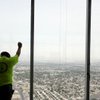 Photo: Don Stepp, Z Glass general foreman, looks down fro Photo: Don Stepp, Z Glass general foreman, looks down fro