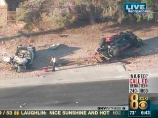 Metro Police officer James Manor, 28, was killed at the intersection of Flamingo Road and Ravenwood Drive Thursday morning. 
