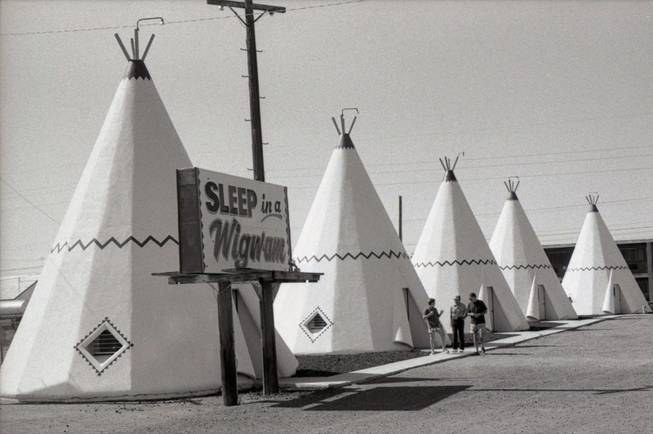 The Wigwam Motel in Holbrook, Ariz., is among the black and white photographs Wayne Kodey took from 1988 to last week on Route 66. 
